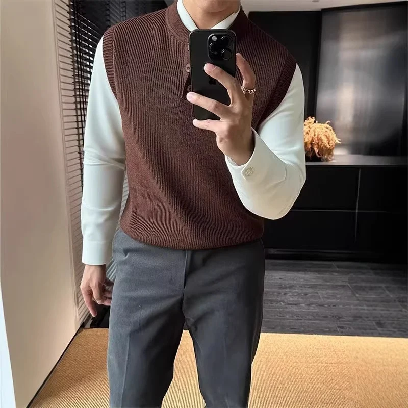 Light-luxury Business-casual Knit Vest — image 7