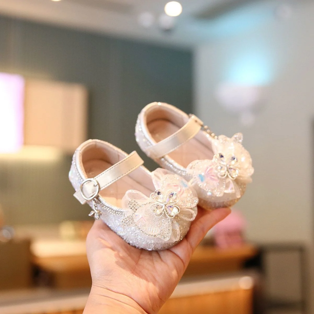 Little Girls Bow-tie Leather Shoes — image 7