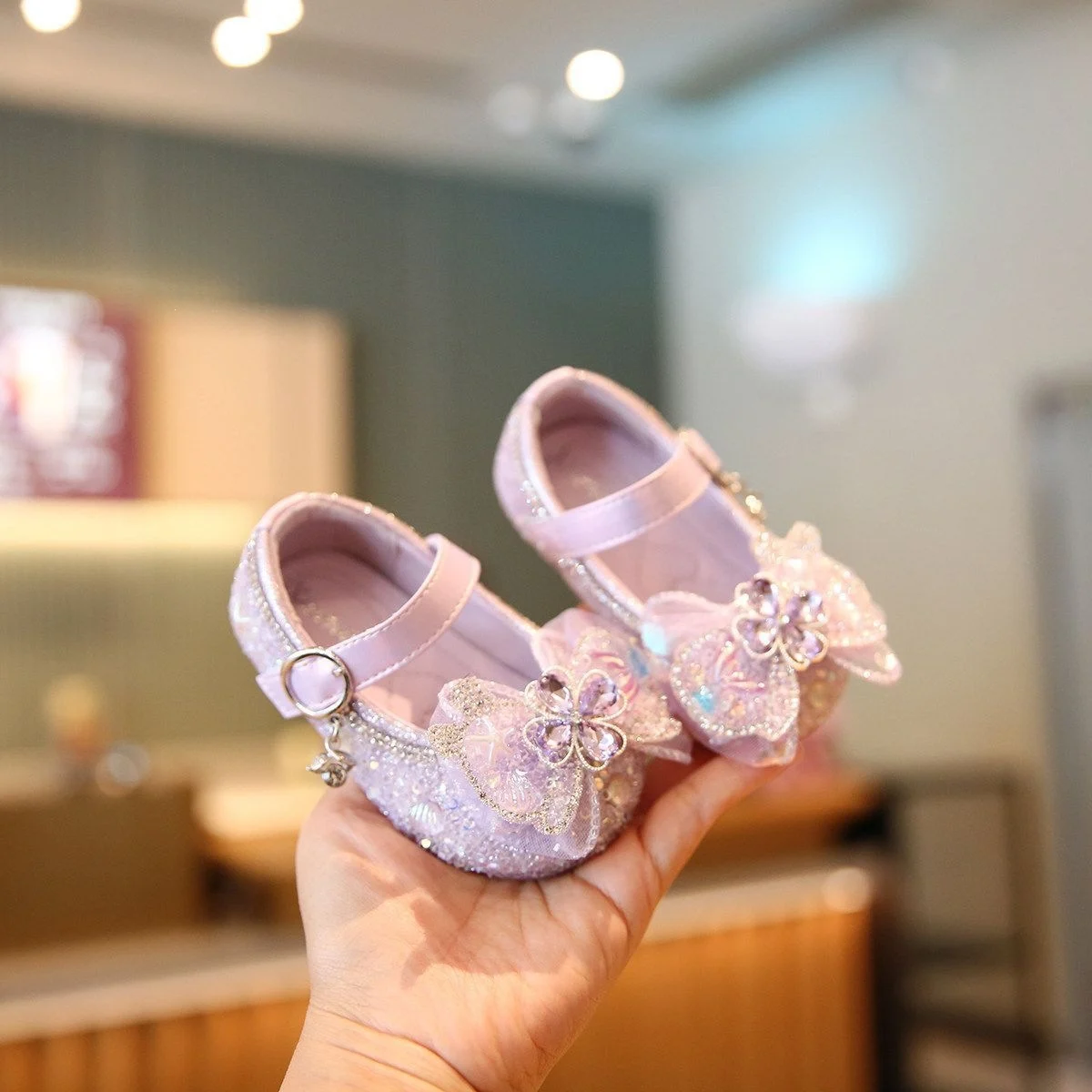 Little Girls Bow-tie Leather Shoes — image 4