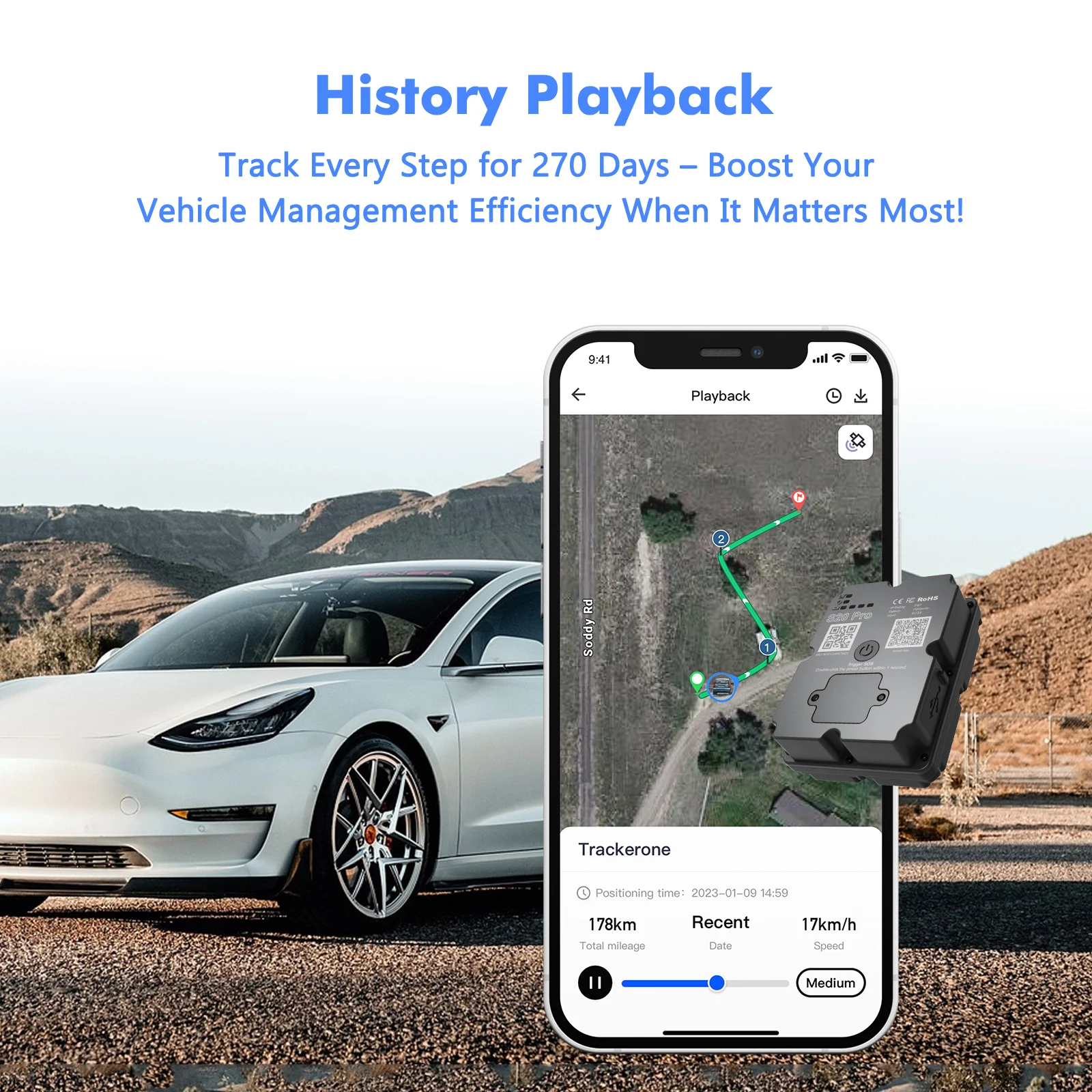 Long Battery 4G GPS Vehicle Tracker - Up To 30 Days Standby, Real-time Tracking,… — image 8