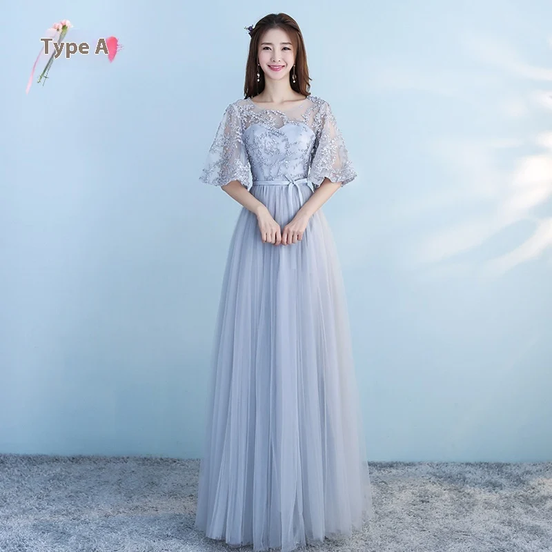 Long Bridesmaid Blue Wedding Dress Girlfriends Party — image 8