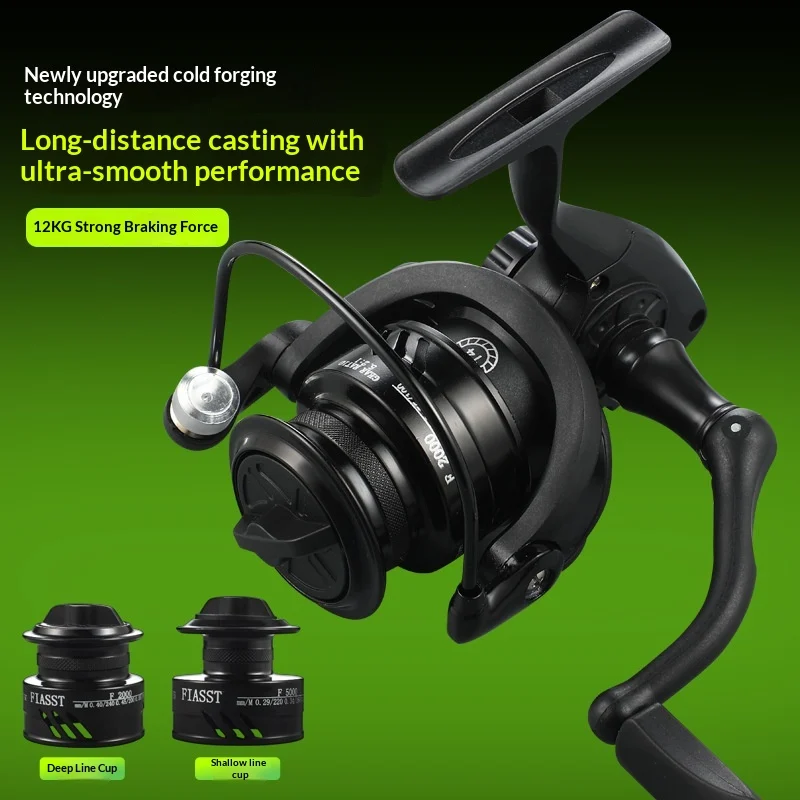 Long Cast High Speed All Metal Black Warrior Micro Baitcasting Reel — image 7