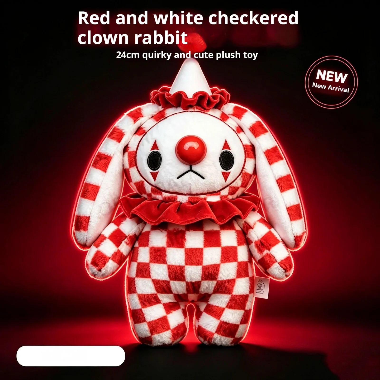 Long-hanging Rabbit-ear Clown Doll Plush Toy — image 4