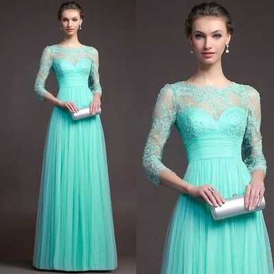 Long Sleeve Lace See-through Dress — image 4