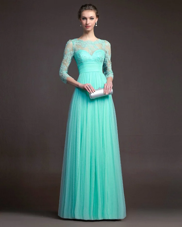 Long Sleeve Lace See-through Dress — image 2