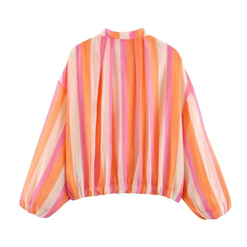 Long-sleeve Stand-up Collar Relaxed-fit Bomber Jacket — image 3