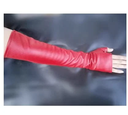 Long-style Wedding Leather Gloves For Men And Women — image 3