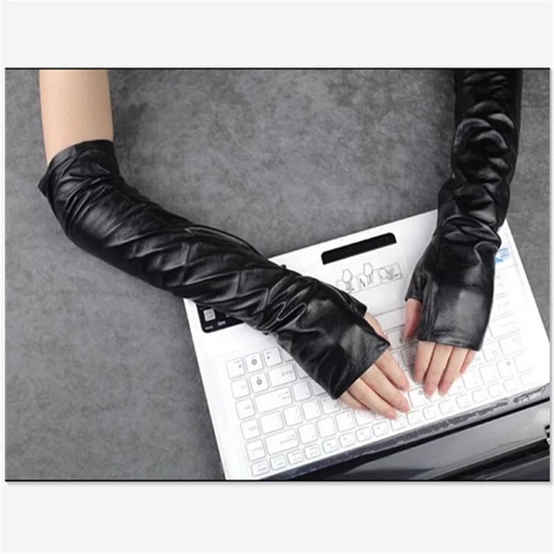 Long-style Wedding Leather Gloves For Men And Women — image 8