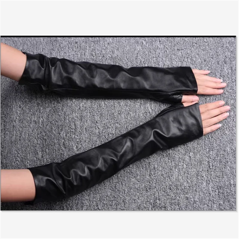 Long-style Wedding Leather Gloves For Men And Women — image 4