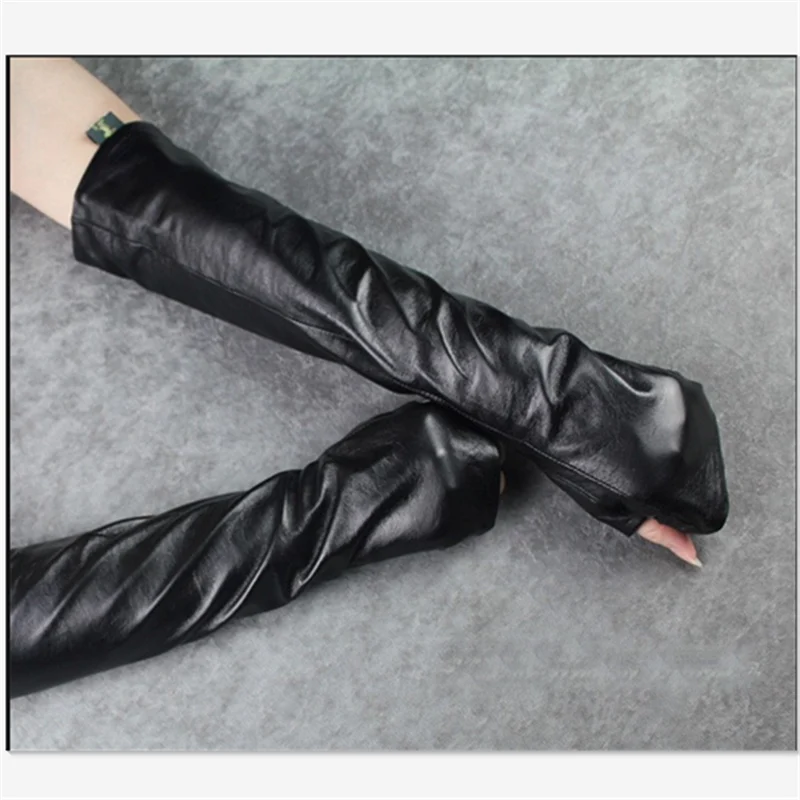 Long-style Wedding Leather Gloves For Men And Women — image 7