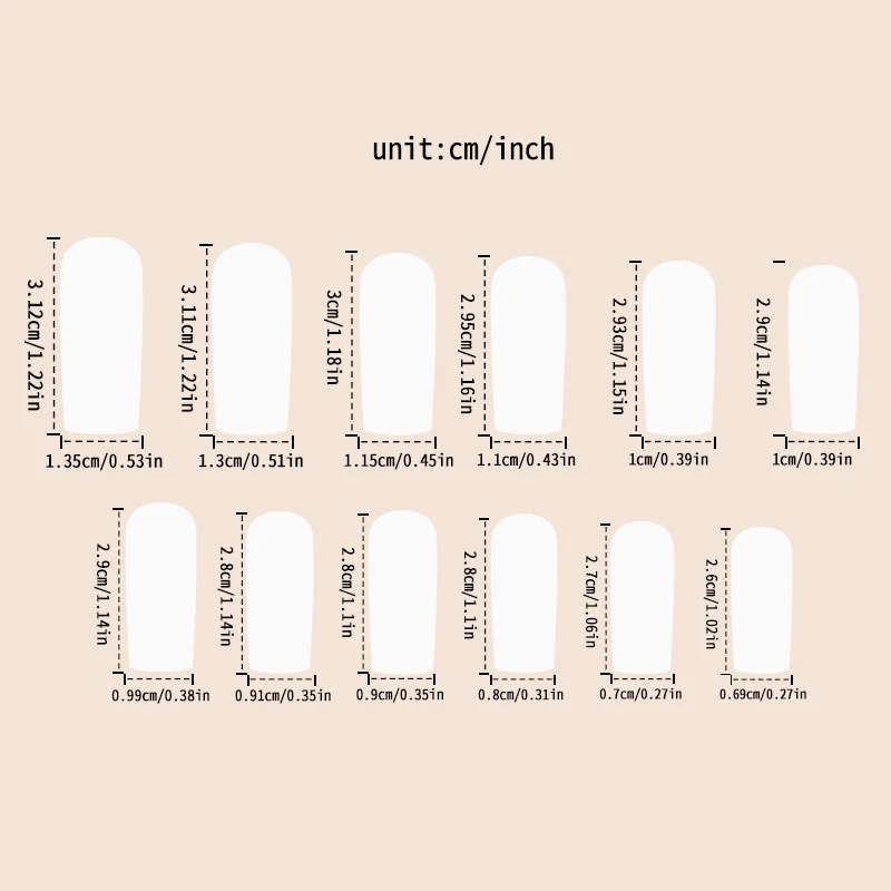 Long-tube Crocodile-pattern French False Nails — image 2