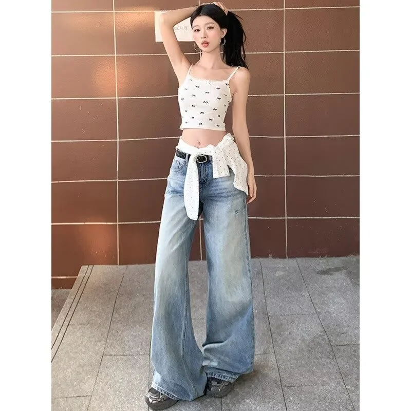 Loose-fit Figure-flattering Distressed Floor-length Casual Pants — image 2
