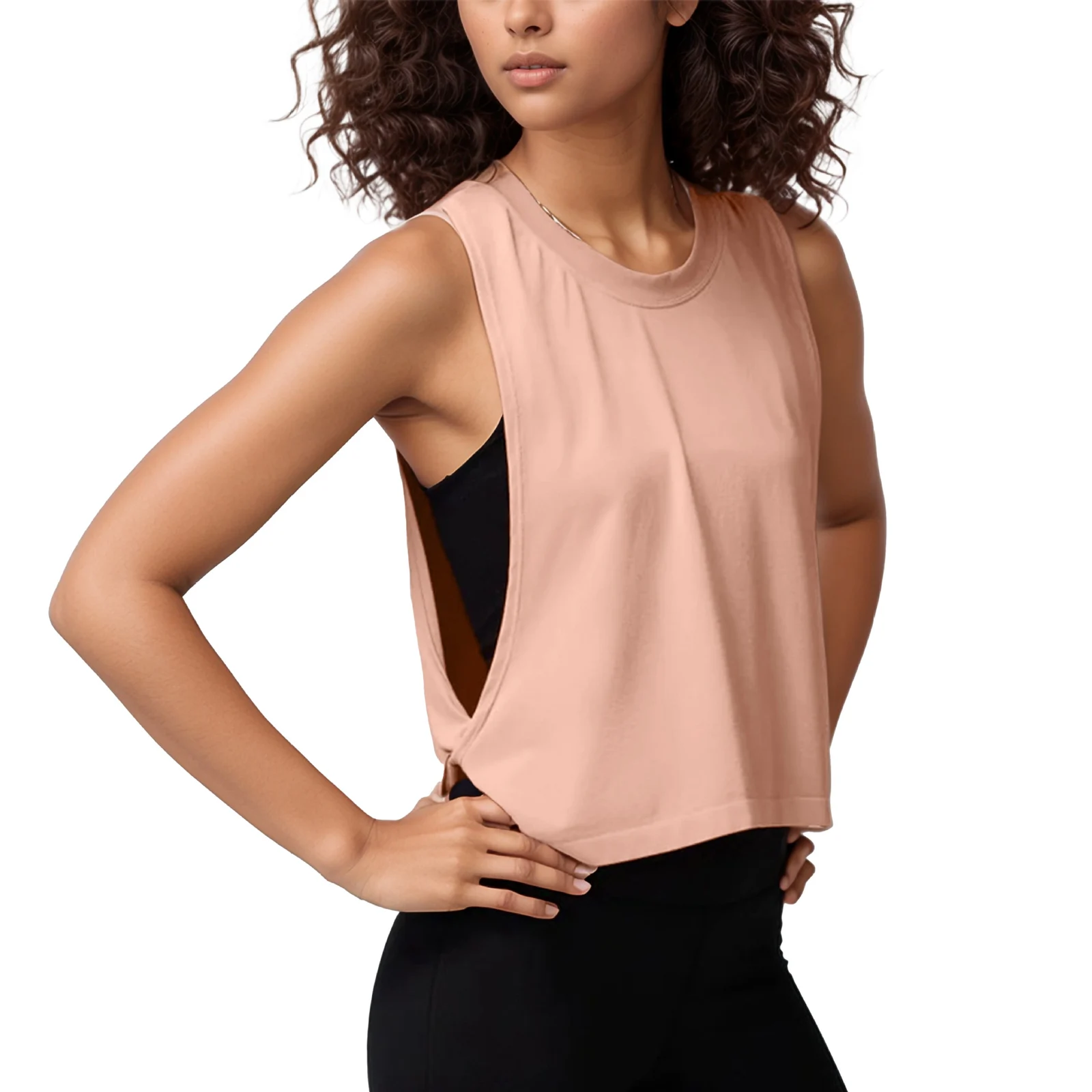Loose Sleeveless Blouse Sports Vest Women's Summer Lightweight Breathable Running Yoga… — image 10