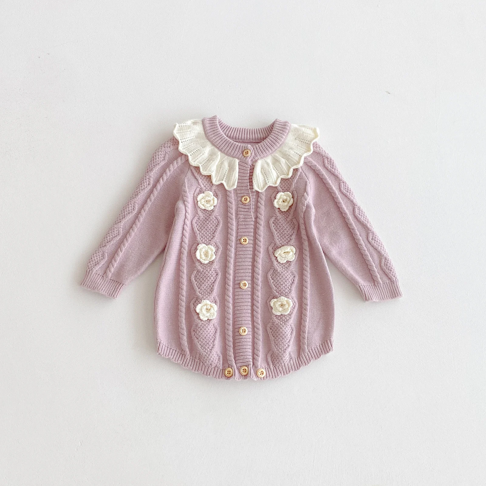 Lotus-leaf-neck Knitted Jumpsuit — image 8