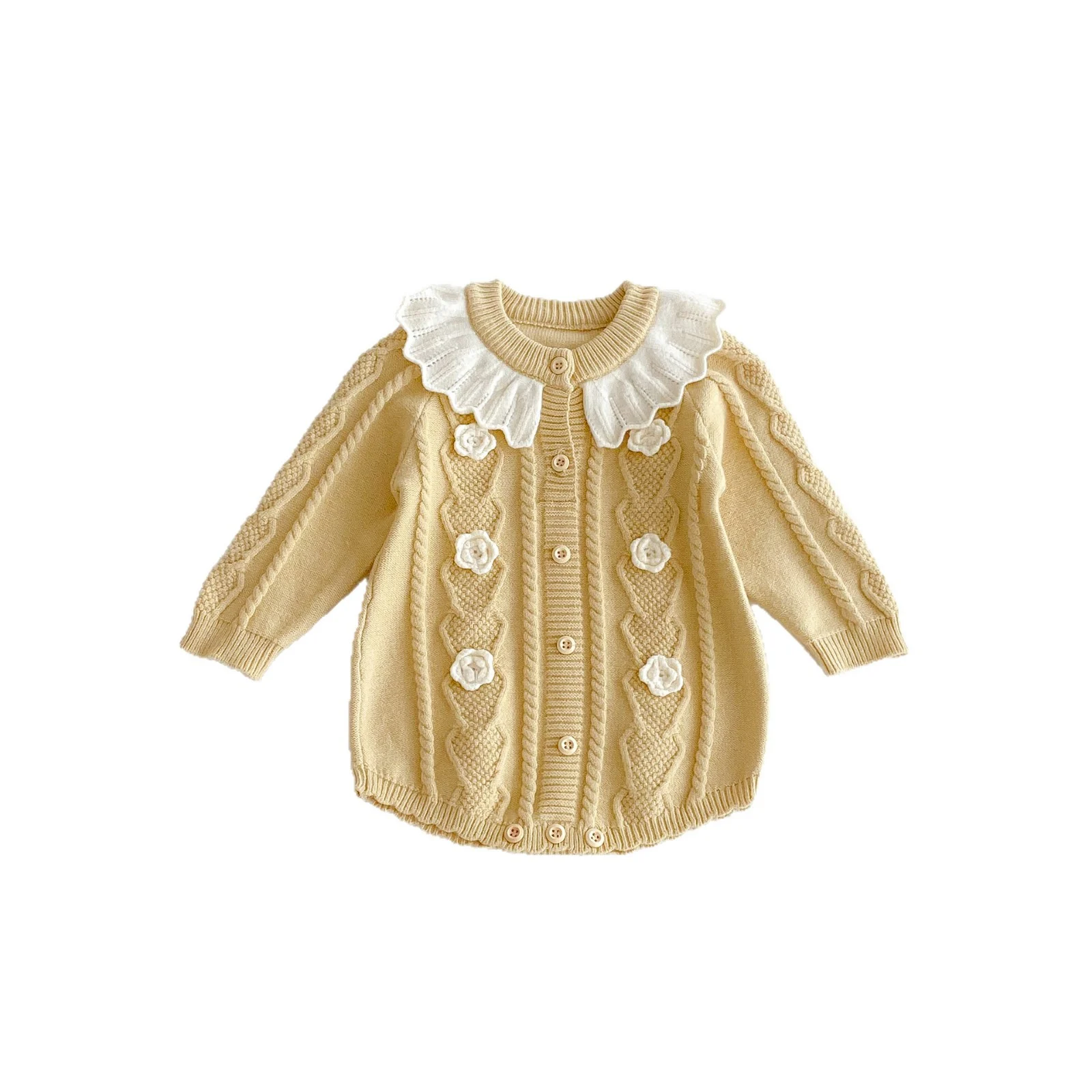 Lotus-leaf-neck Knitted Jumpsuit — image 7