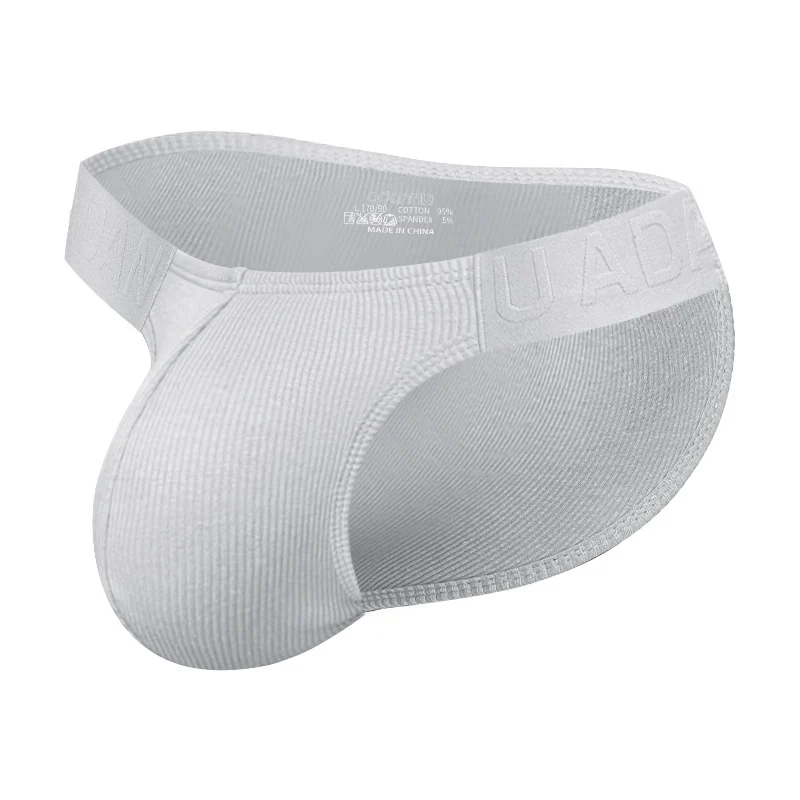Low-rise High-cut Bulge-enhancing Solid-color Sports Briefs — image 2