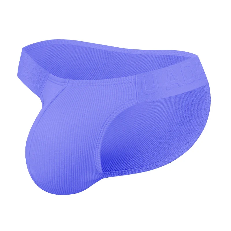Low-rise High-cut Bulge-enhancing Solid-color Sports Briefs — image 9