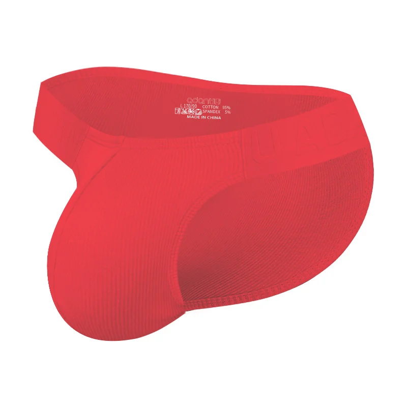 Low-rise High-cut Bulge-enhancing Solid-color Sports Briefs — image 10