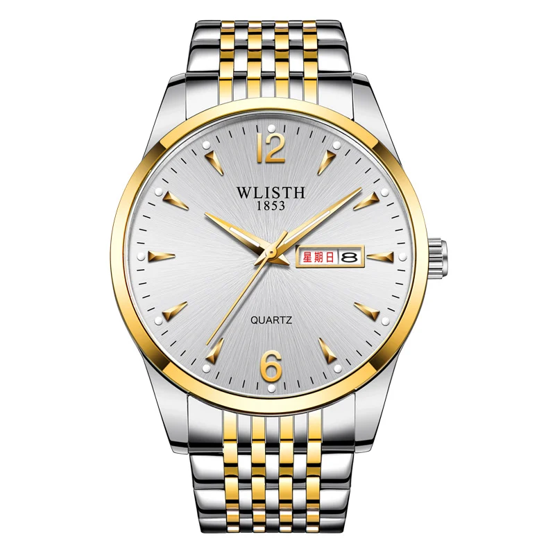 Luminous Waterproof Leather-strap Quartz Watch For Men — image 5