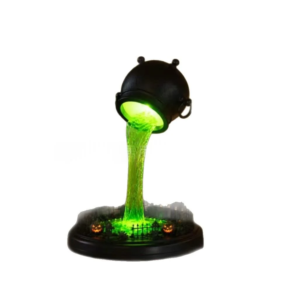 Luminous Witchs Cauldron Lamp Resin Craft — image 2
