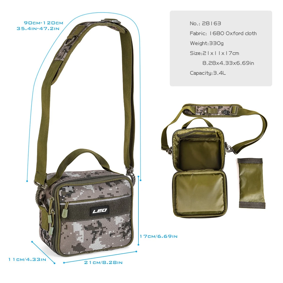 Lure Fishing Reel Gear Accessory Small Square Bag — image 4