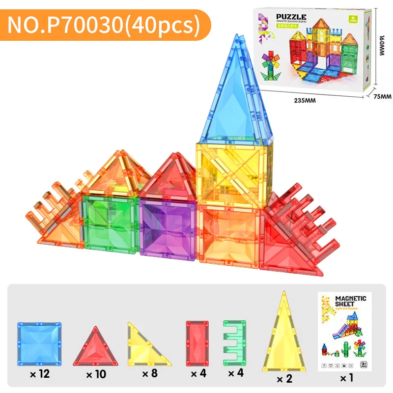 Magnetic Block Puzzle Assembly Toy For Children — image 7
