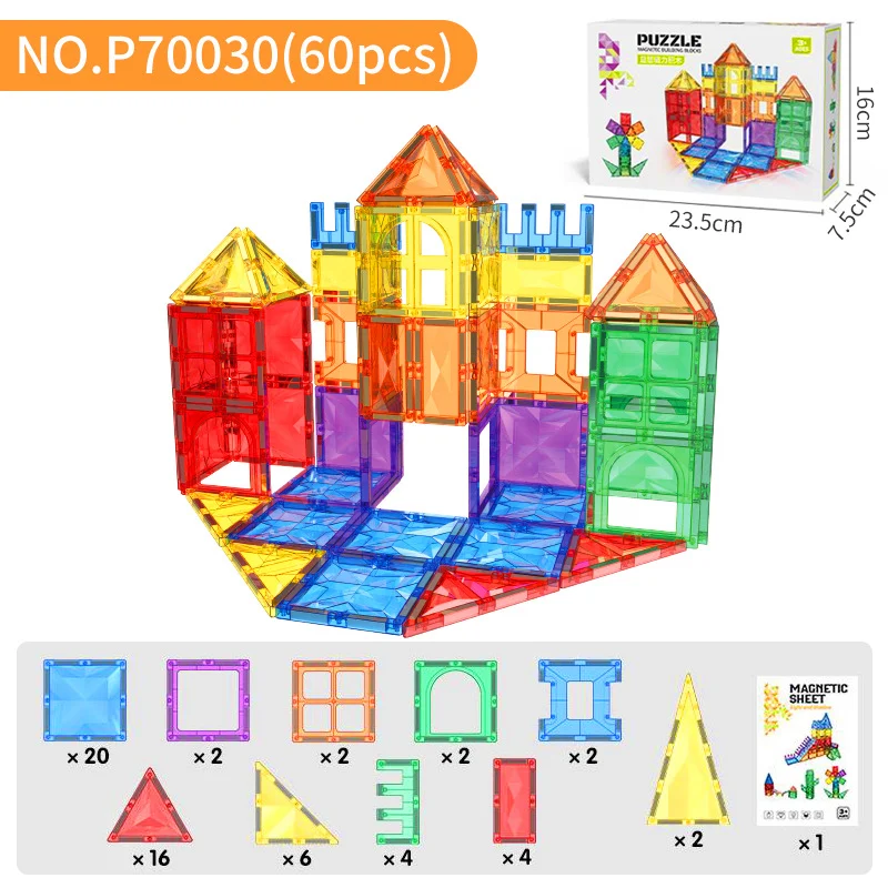 Magnetic Block Puzzle Assembly Toy For Children — image 9