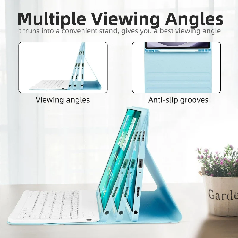 Magnetic Bluetooth Keyboard Case For Samsung Galaxy Tab A9 Plus - Detachable Backlit… — image 2