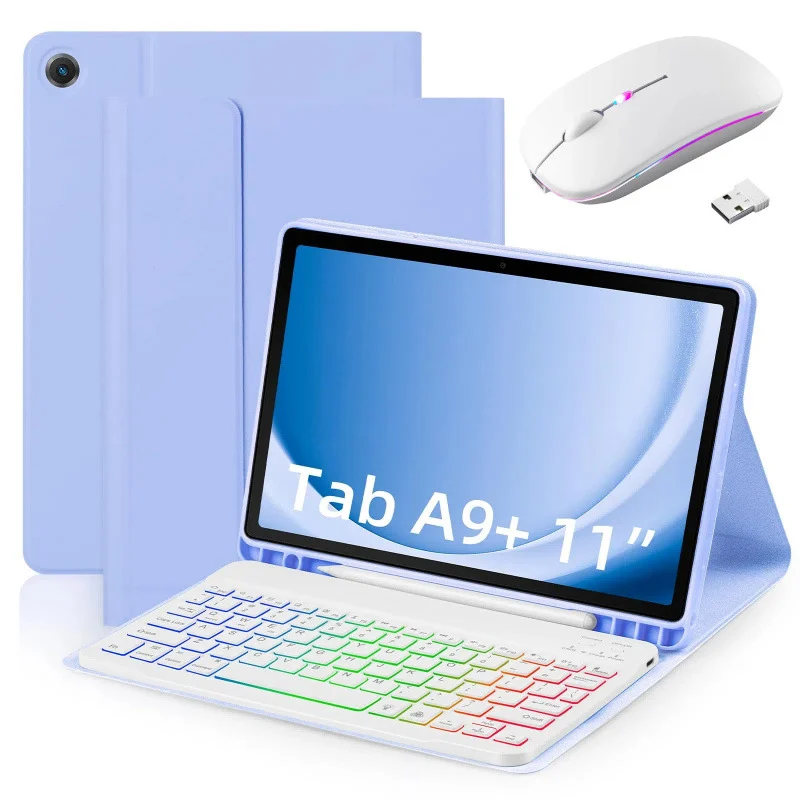 Magnetic Bluetooth Keyboard Case For Samsung Galaxy Tab A9 Plus - Detachable Backlit… — image 5