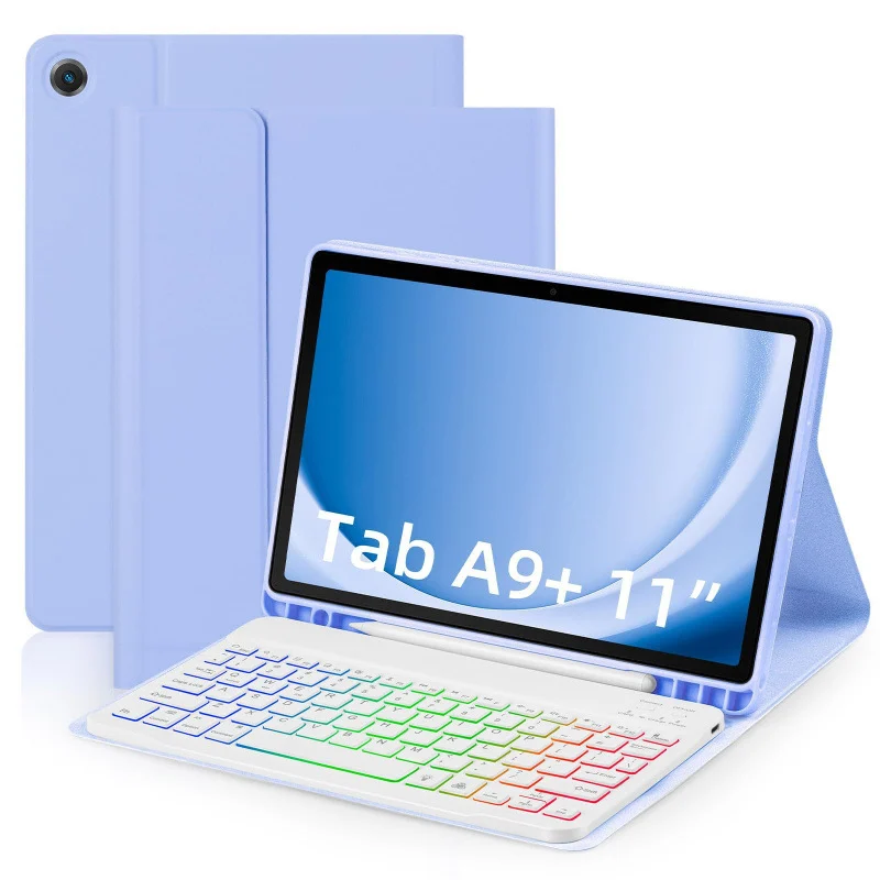 Magnetic Bluetooth Keyboard Case For Samsung Galaxy Tab A9 Plus - Detachable Backlit… — image 9