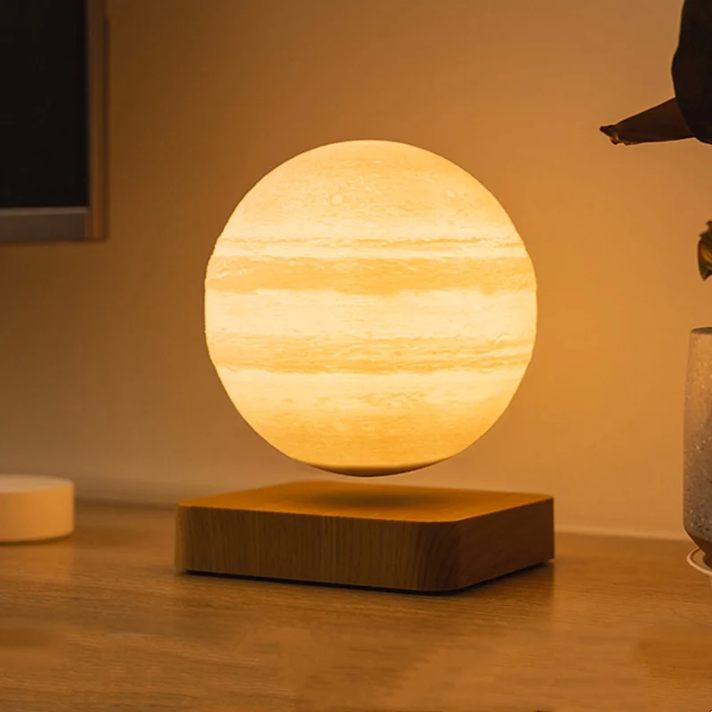 Magnetic Levitation Table Lamp Moon Light 3D Printing Planet Night — image 6