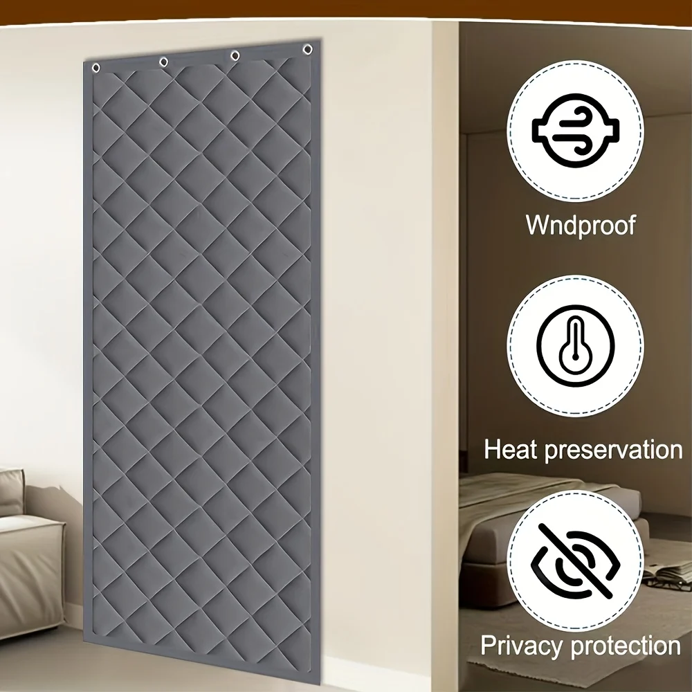 Magnetic Sealed Thick Oxford Insulated Door Curtain, Block Cold Wind Reduce Heating… — image 8