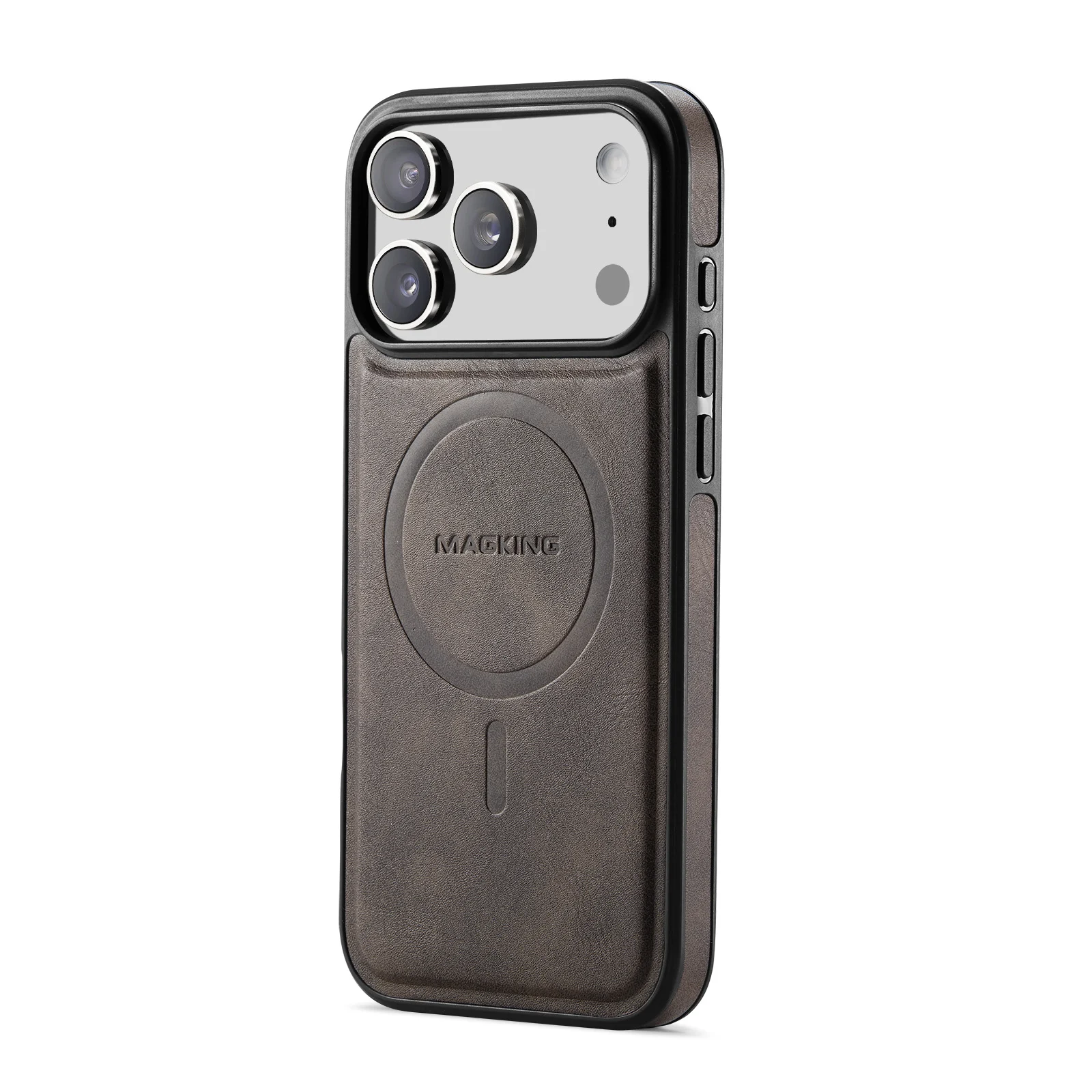 Magnetic Wireless Charging Phone Case Protective Leather Cover — image 8