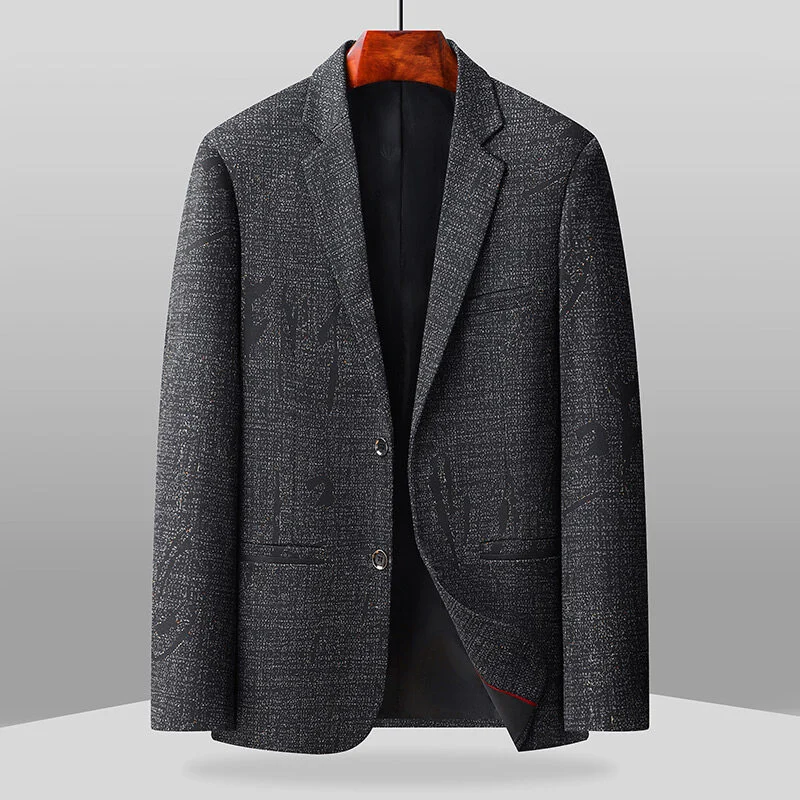 Male Solid Color Business-style Dads Thin Jacket — image 5