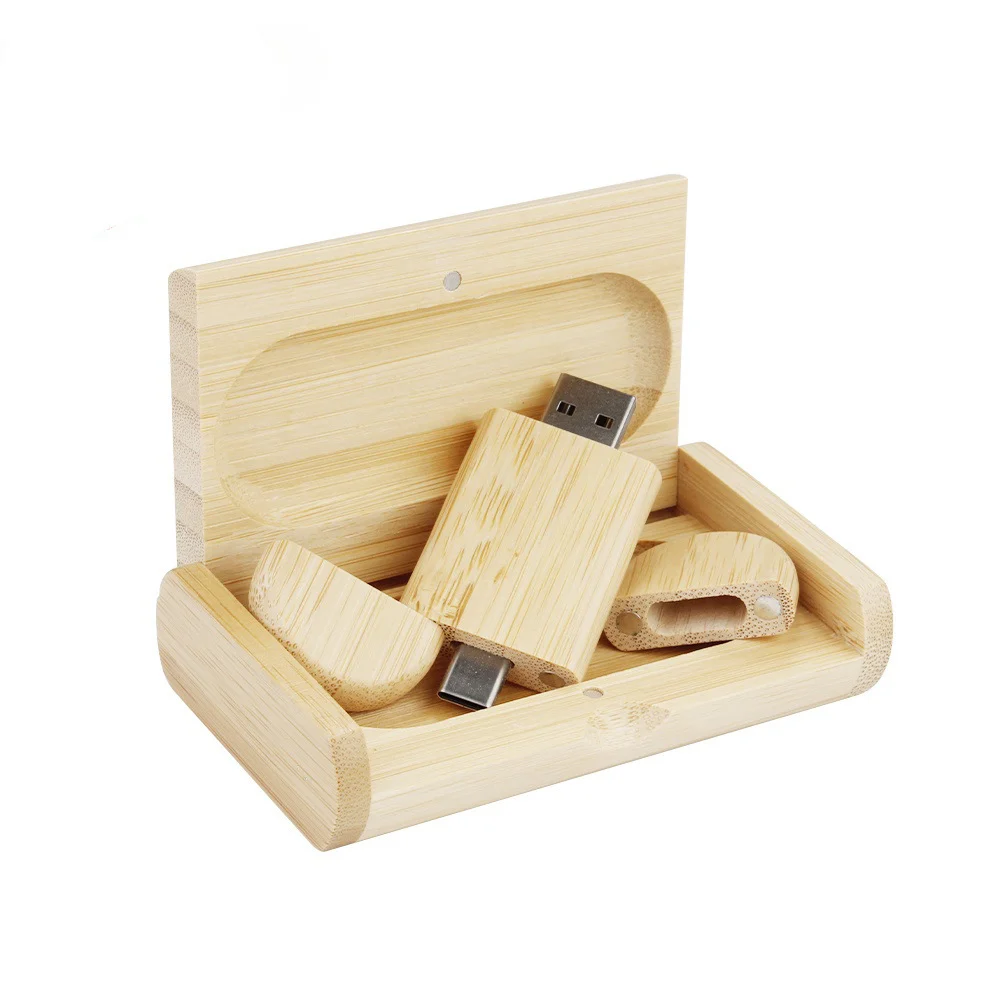 Maple Box Carved Wooden 2 In 1 Mobile Phone U-disk TYPE-C — image 7