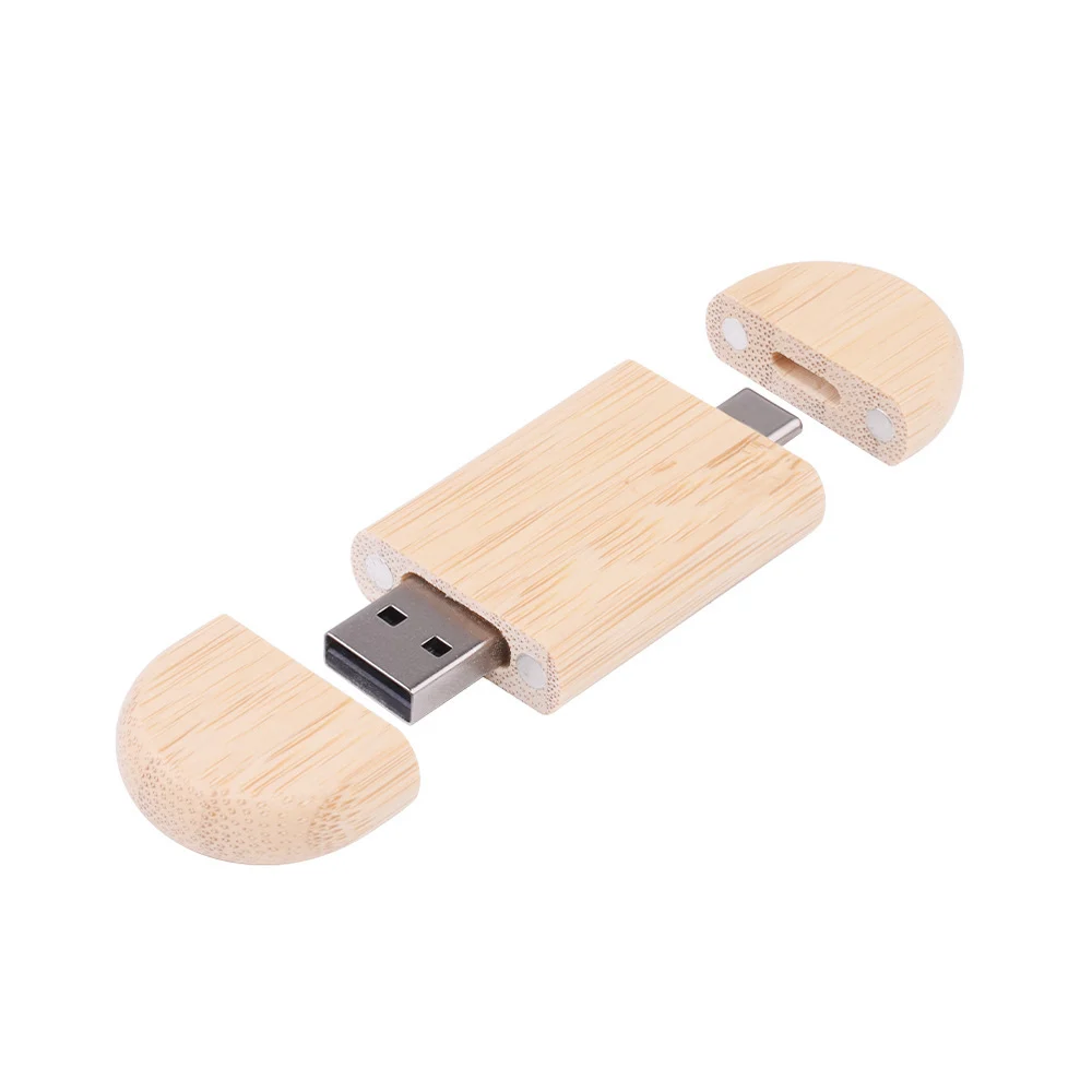 Maple Box Carved Wooden 2 In 1 Mobile Phone U-disk TYPE-C — image 10