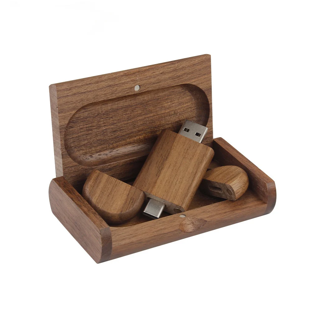 Maple Box Carved Wooden 2 In 1 Mobile Phone U-disk TYPE-C — image 11