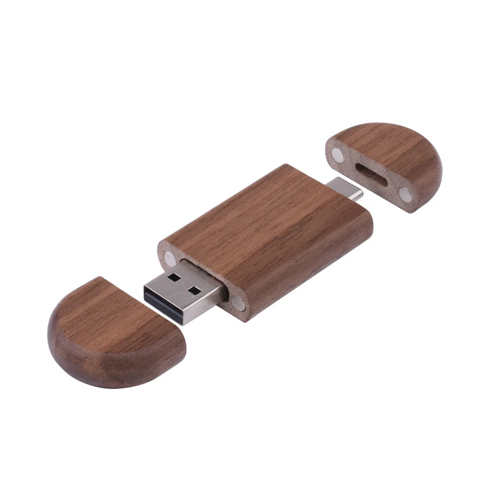 Maple Box Carved Wooden 2 In 1 Mobile Phone U-disk TYPE-C — image 9