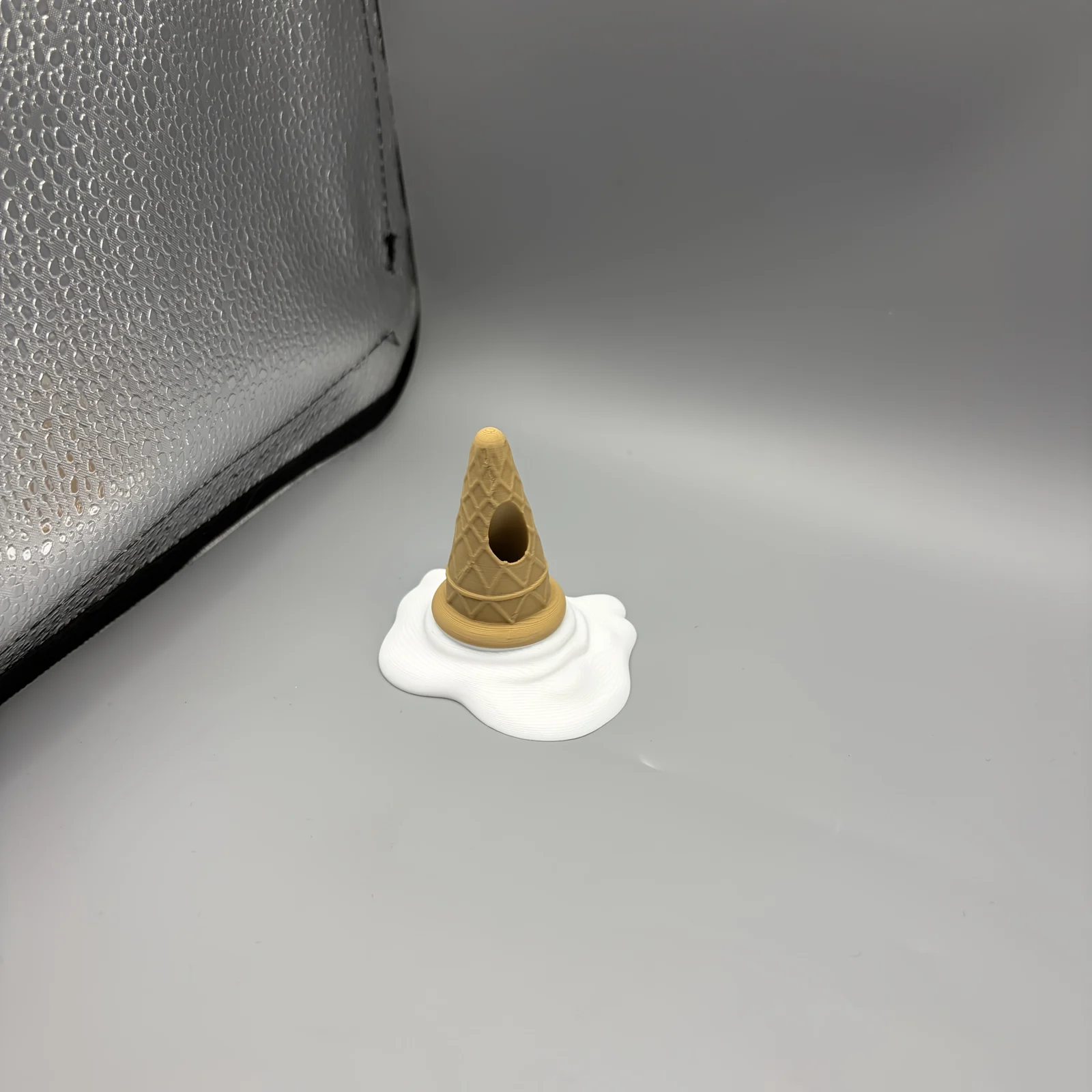 Melting Ice Cream Cone Pen Holder, Creative 3D Printed Desktop Pencil Organizer, Cute… — image 6