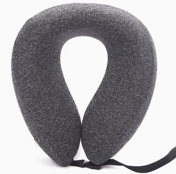Memory Foam Travel Neck Pillow, Adjustable U Shape Support Pillow With Magic Tape Closure — image 3