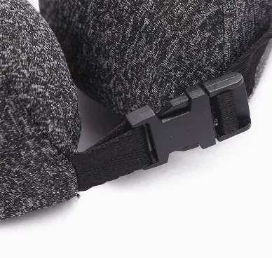 Memory Foam Travel Neck Pillow, Adjustable U Shape Support Pillow With Magic Tape Closure — image 4