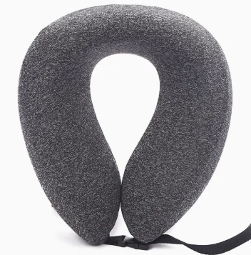 Memory Foam Travel Neck Pillow, Adjustable U Shape Support Pillow With Magic Tape Closure — image 2