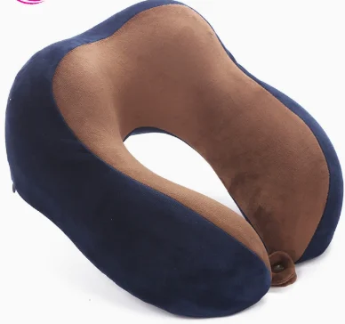 Memory Foam U Neck Pillow Removable Washable Travel For Airplane Car Office Sleeping… — image 3