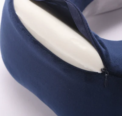 Memory Foam U Neck Pillow Removable Washable Travel For Airplane Car Office Sleeping… — image 5