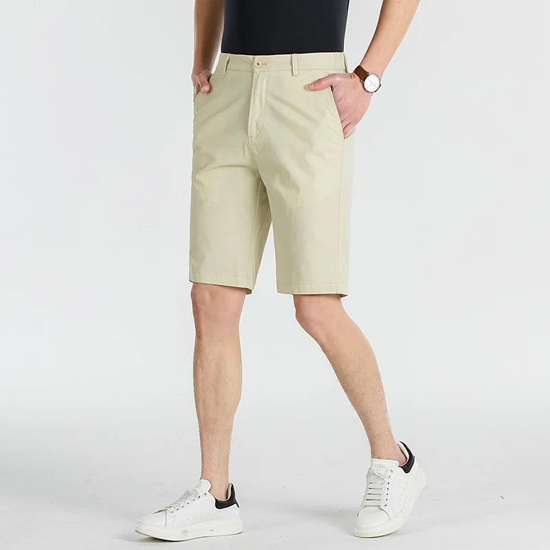 Men Loose Plus Size Cargo Shorts, Breathable Cotton Five Inch Hiking Sports Casual Shorts — image 4