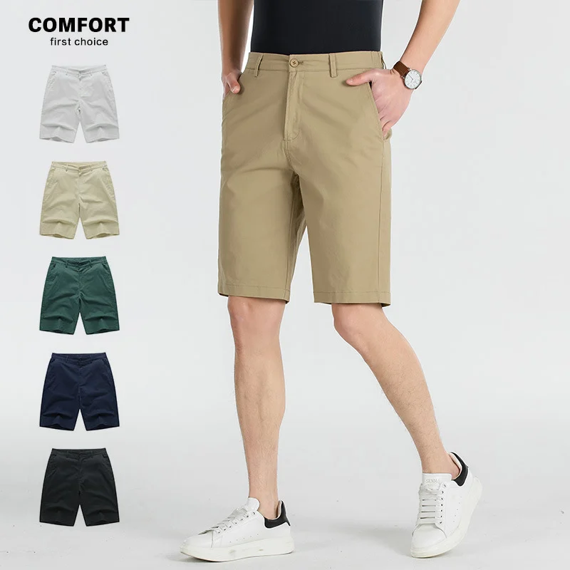 Men Loose Plus Size Cargo Shorts, Breathable Cotton Five Inch Hiking Sports Casual Shorts — image 5
