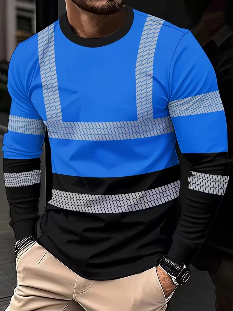 Men's 3D Printed Casual Round-neck Long-sleeved Spring And Autumn Sports T-shirt That… — image 6