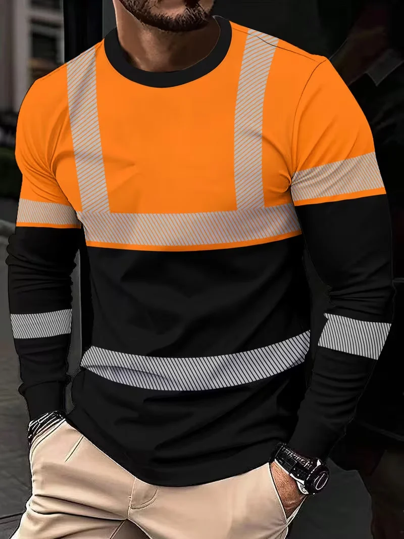 Men's 3D Printed Casual Round-neck Long-sleeved Spring And Autumn Sports T-shirt That… — image 7