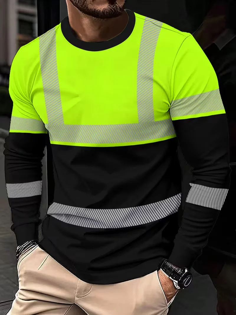 Men's 3D Printed Casual Round-neck Long-sleeved Spring And Autumn Sports T-shirt That… — image 1