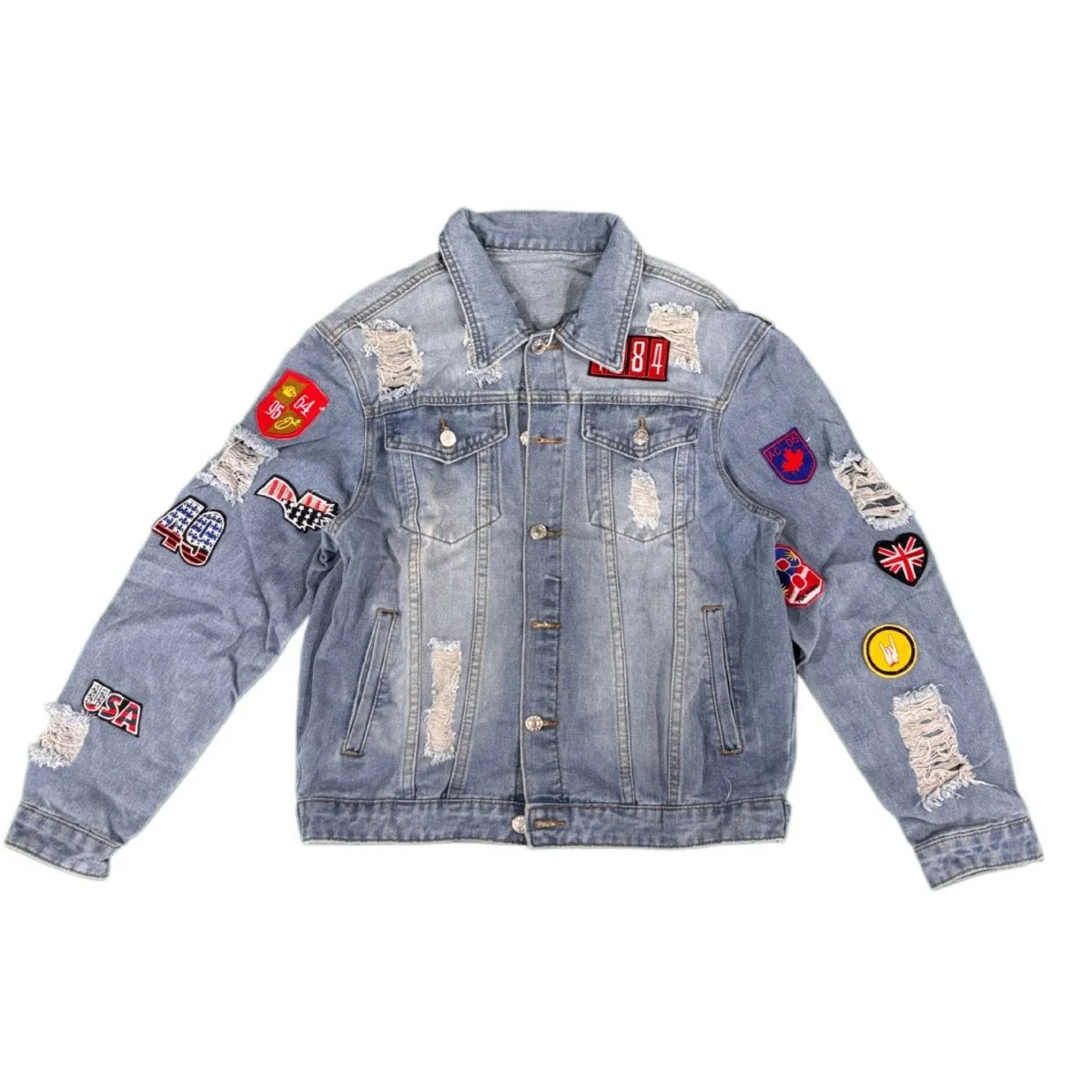 Men's Denim Jacket With Decal Coat — image 2
